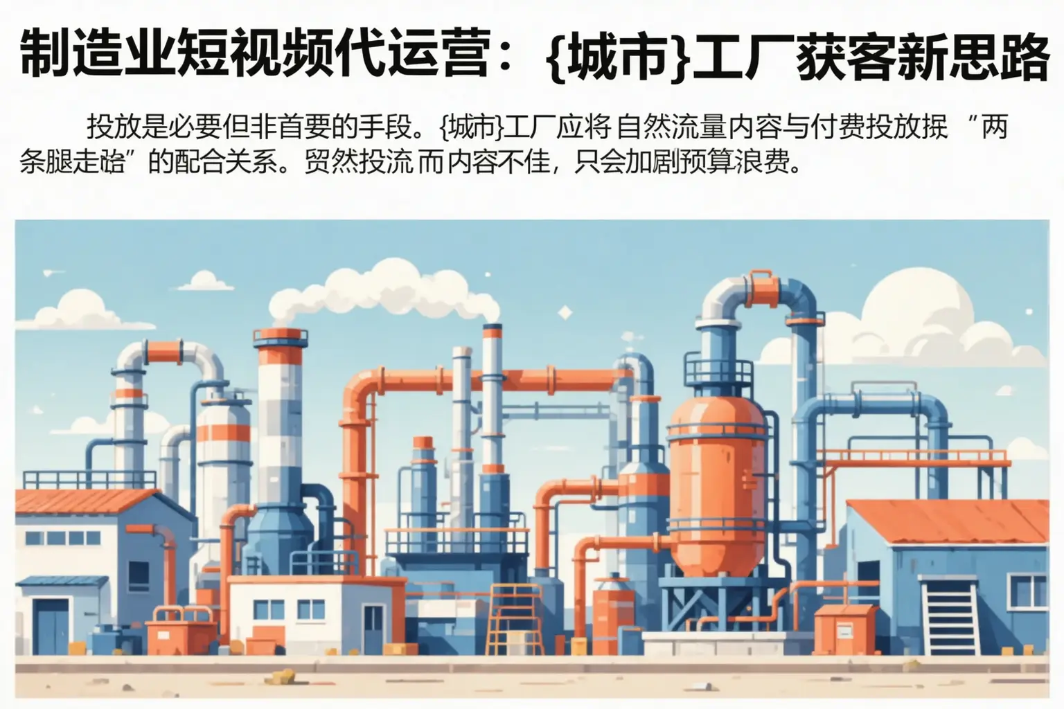 制造业短视频代运营:高港工厂获客新思路
